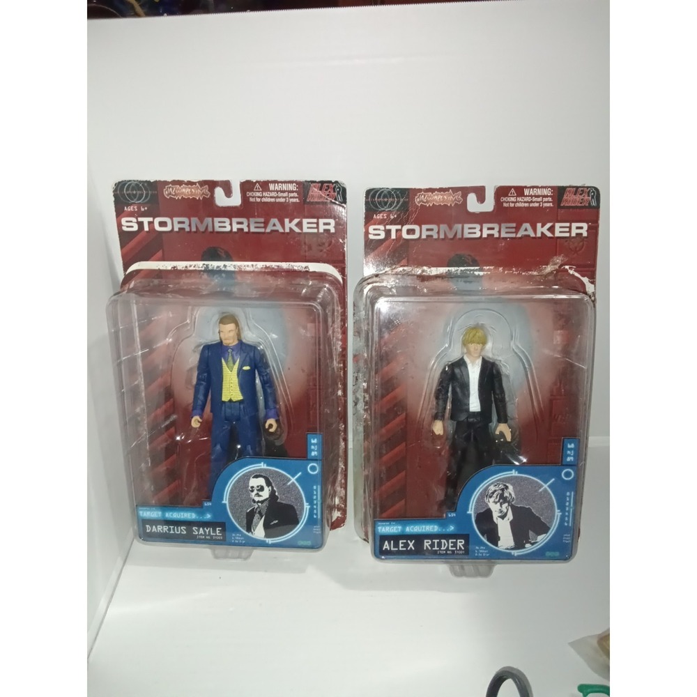 Alex Rider  & Darrius Sayle Stormbreaker Action Figure 2004 Jazwares